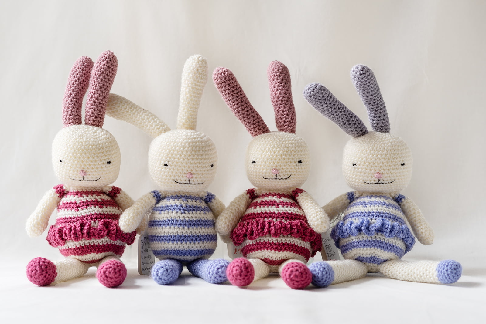 Hand made Miffet crochet rabbits