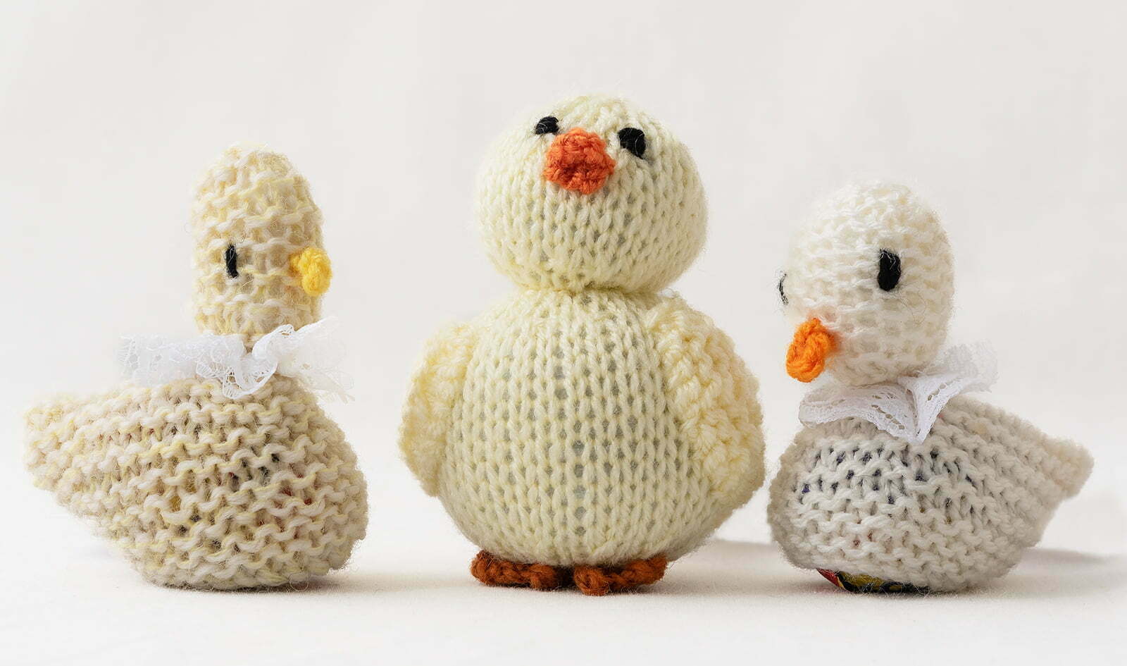 Hand Made Knitted Ducks