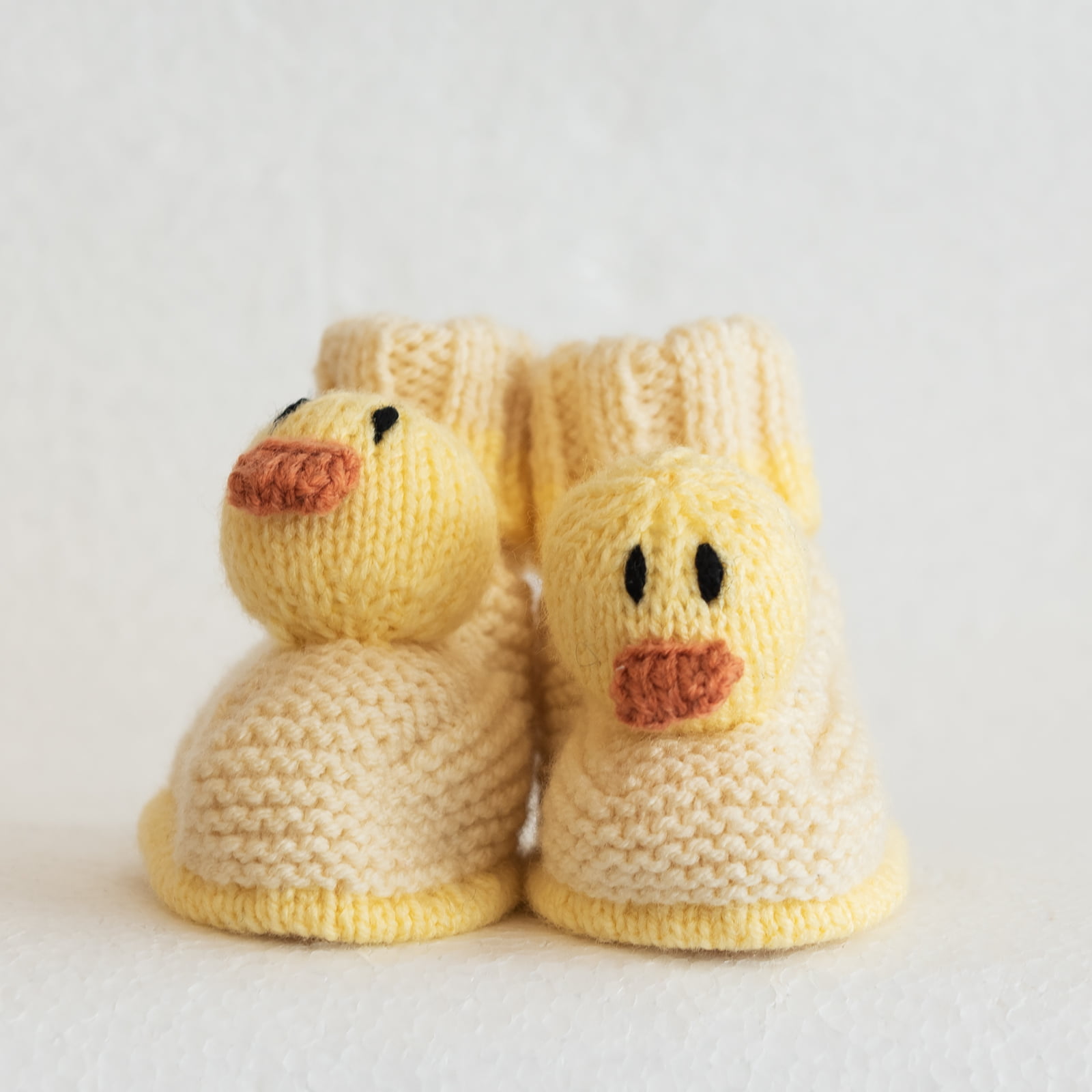 hand knitted easter booties