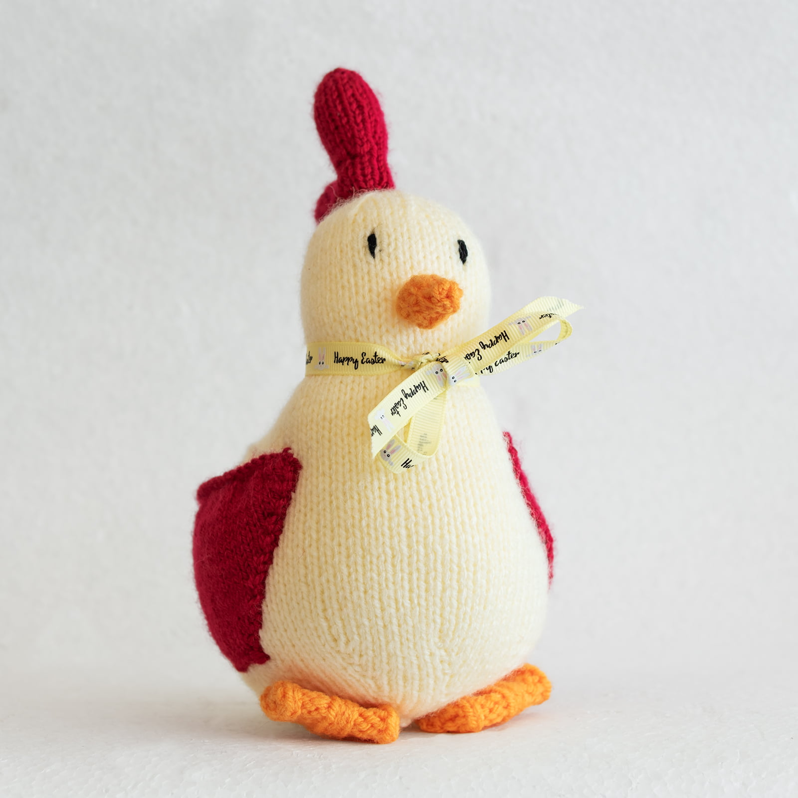 hand knitted easter hen