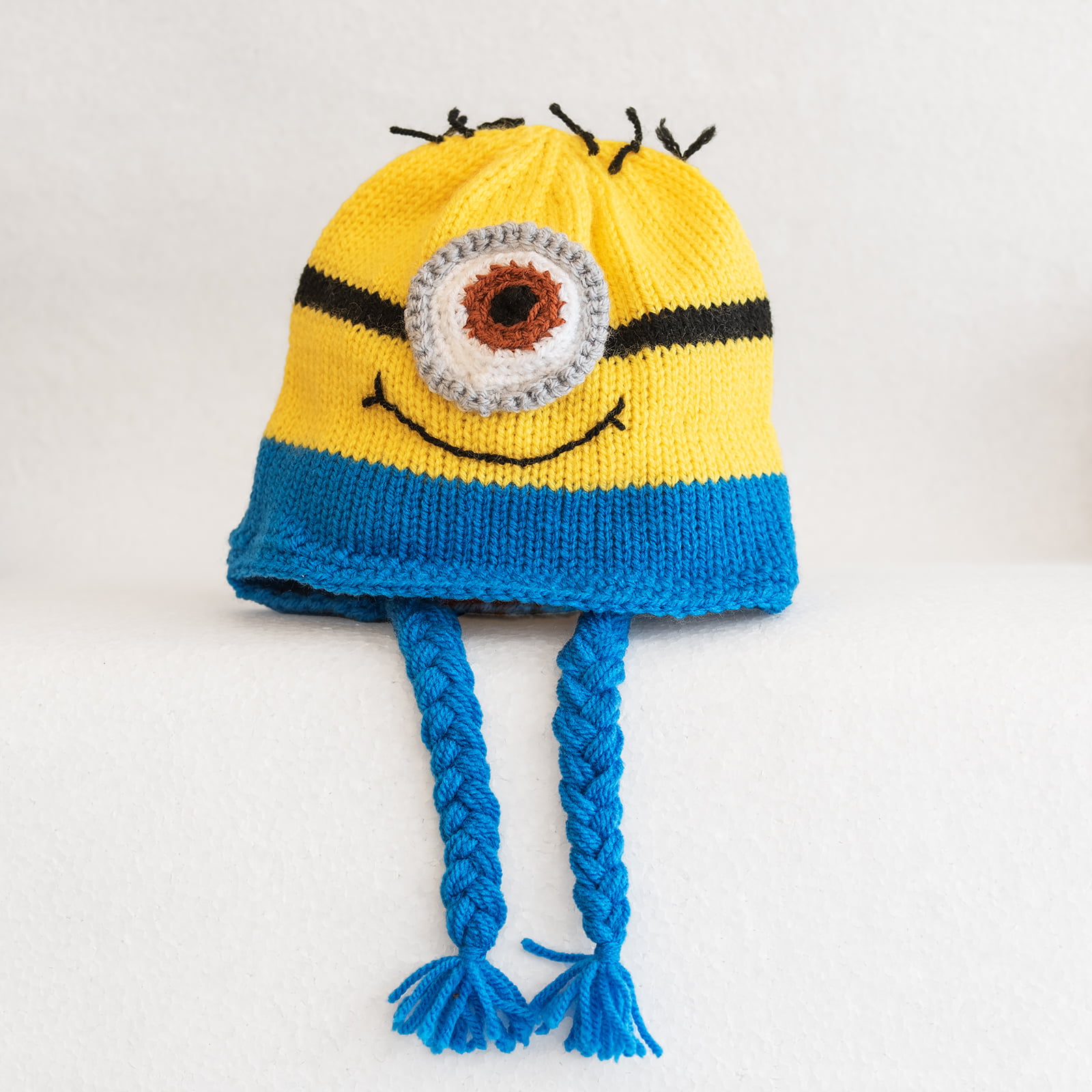 knitted character hats