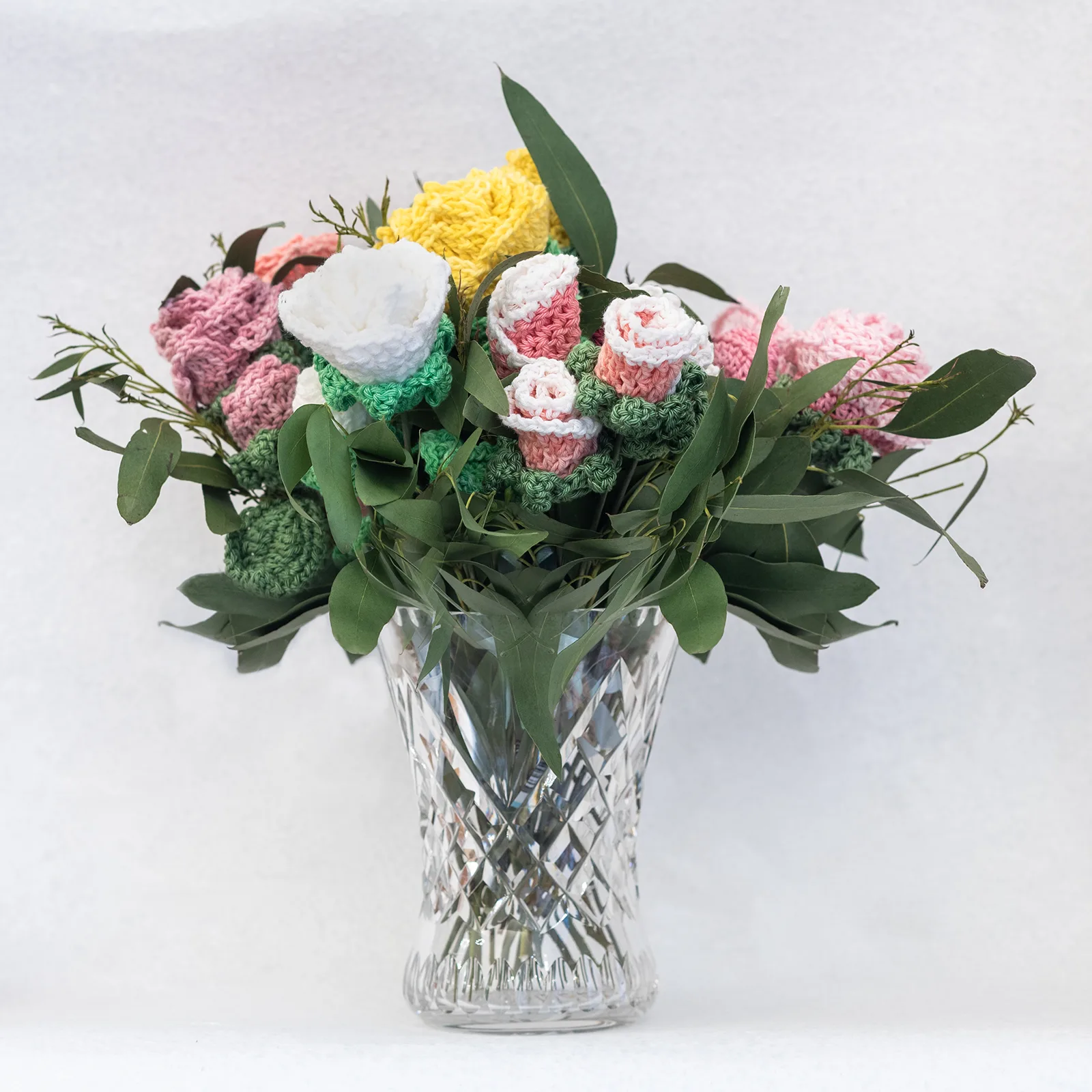 hand made posy crochet flowers