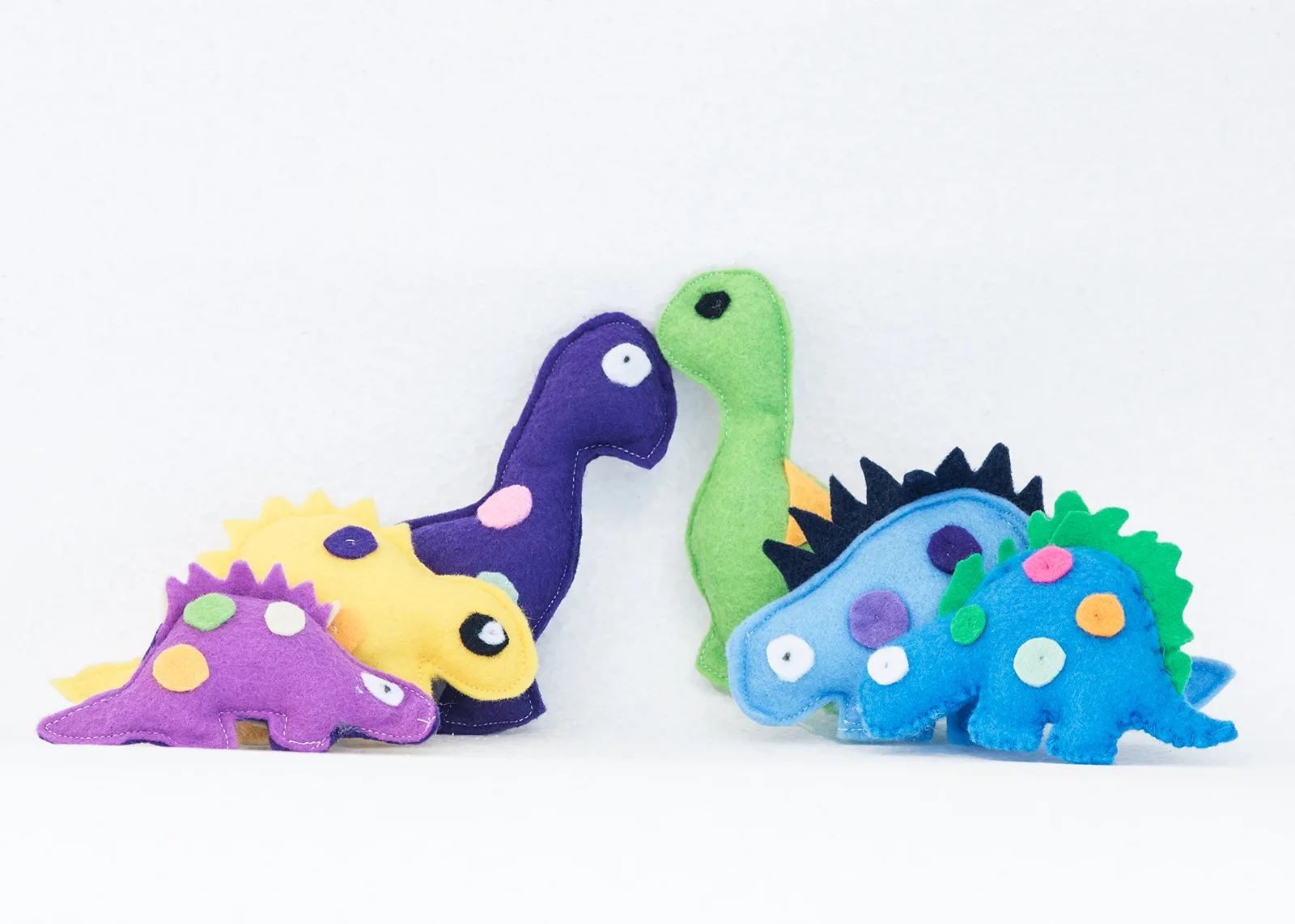 felt dinosaur family toys kids