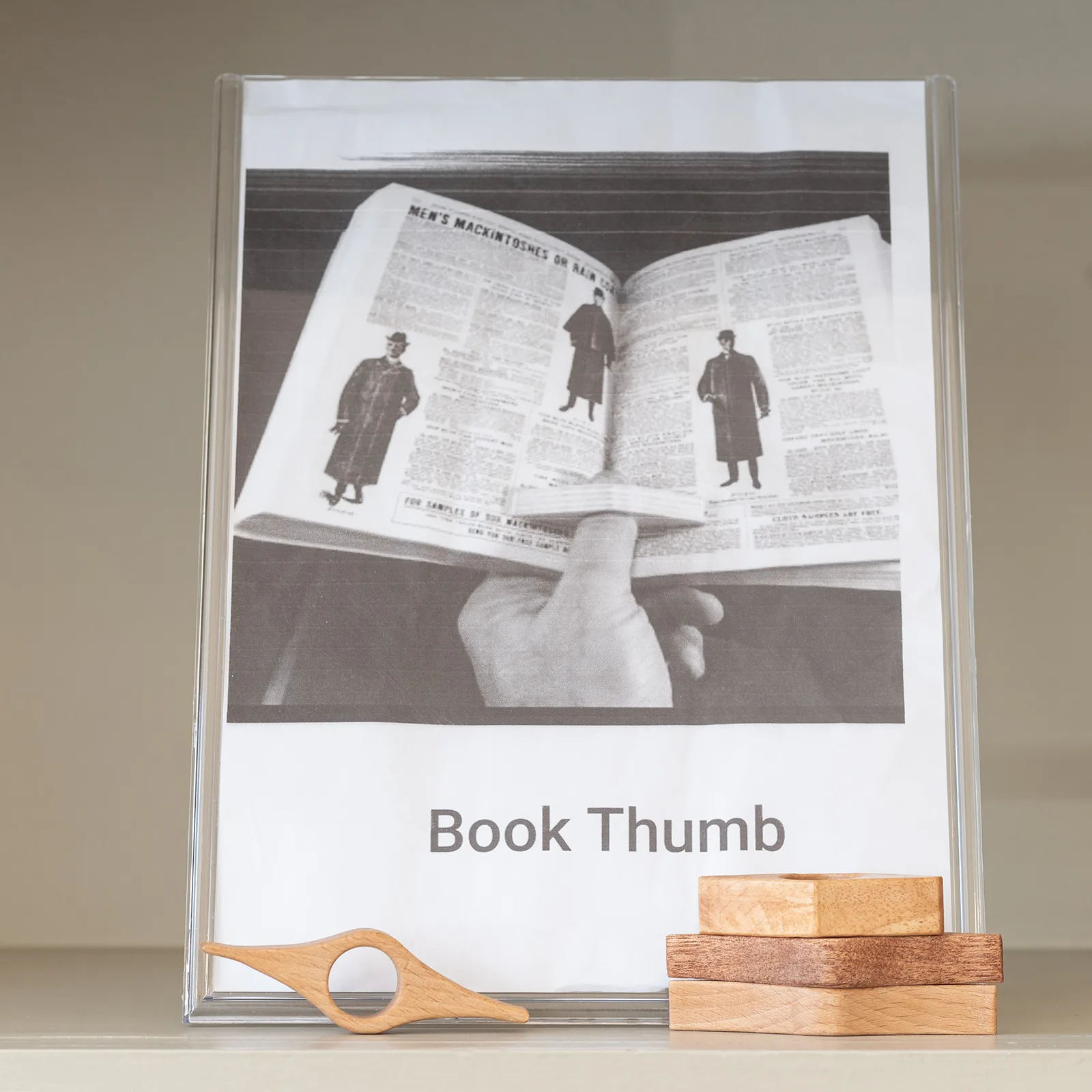 hand made wooden book reading aides