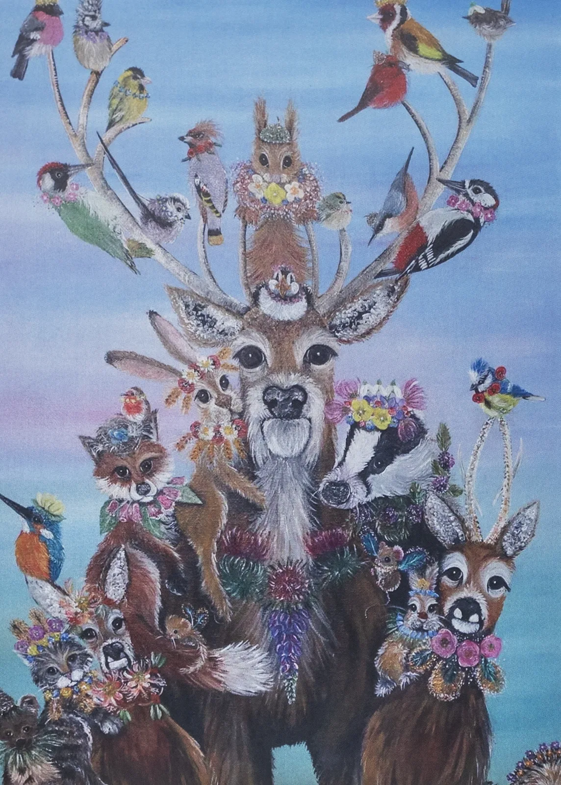 clare Fowler-Potts painted card